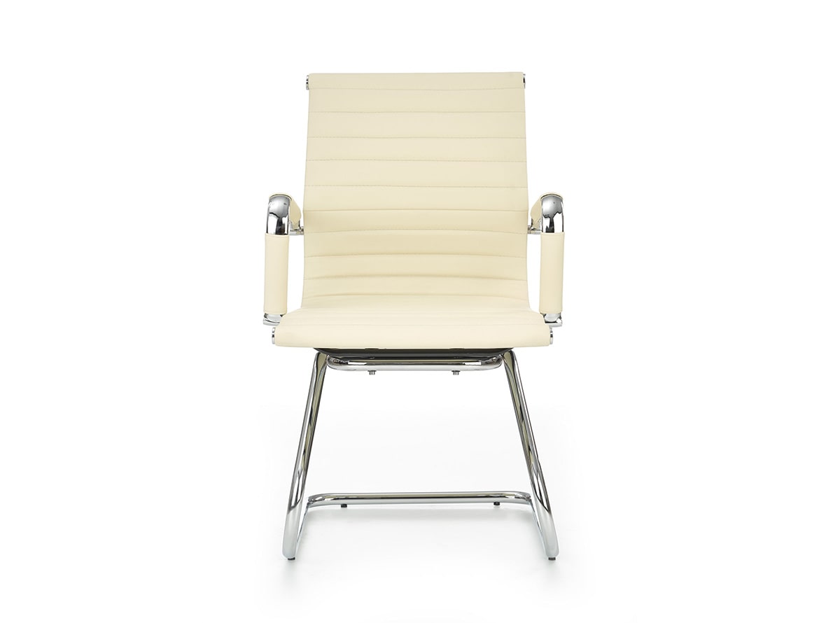 Biuro kėdė Halmar Prestige Skid baltos spalvos